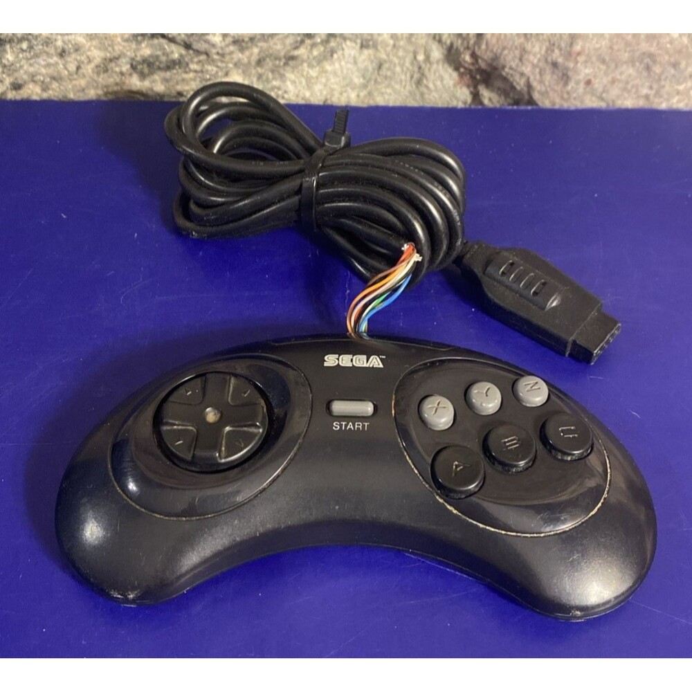 Sega Genesis 6 Button Controller Model MK-1653 OEM - Untested As-Is